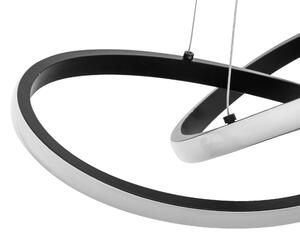Moderna LED stropna svjetiljka + Pilot App814-CP čvor crna