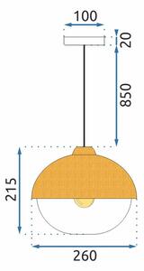 Viseća stropna svjetiljka App951-1cp tlo