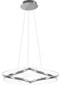 Moderna LED stropna svjetiljka + pilot App795-CP ravni krom