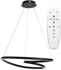 Stropna svjetiljka Hanging Loop LED + Remote APP796-cp crna