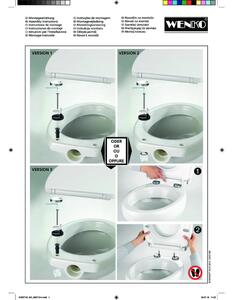 WC daska s automatskim zatvaranjem 36,5 x 45 cm Sereno – Wenko
