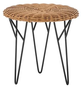 Okrugao pomoćni stol od umjetnog ratana ø 46 cm Roccas – Bloomingville