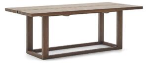 Blagovaonski stol od masivne tikovine u prirodnoj boji 100x220 cm Sashi – Kave Home