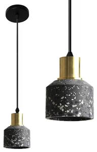 Stropna svjetiljka Viseća betonska Lastri crna APP930-1CP
