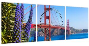 Slika - Most Golden Gate, San Francisco (sa satom) (90x30 cm)