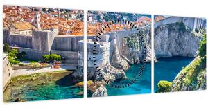 Slika - Dubrovnik (sa satom) (90x30 cm)