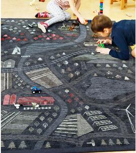 Crni dvostrani dječji tepih Narma Ülejõe, 140 x 200 cm
