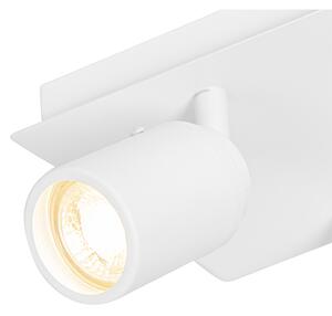 Moderni kupaonski reflektor bijeli kvadrat 2 svjetla IP44 - Ducha