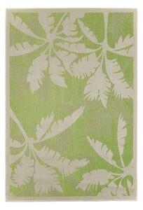Zeleno-bež vanjski tepih Floorita Palms, 160 x 230 cm