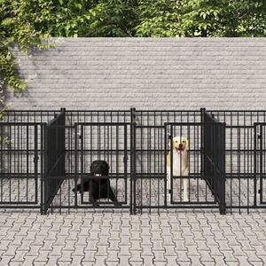 VidaXL Vanjski kavez za pse čelični 7,51 m²