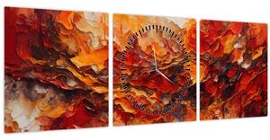 Slika - Apstrakcija (sa satom) (90x30 cm)