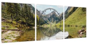 Slika - Seealpsee, jezero u Švicarskoj (sa satom) (90x30 cm)
