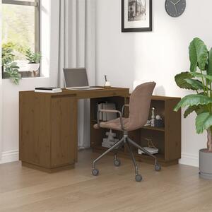 VidaXL Radni stol smeđa boja meda 110 x 50 x 75 cm od masivne borovine
