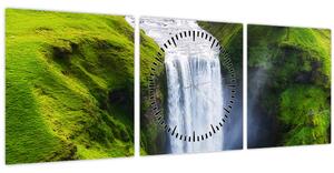 Slika - Vodopad Skogafoss (sa satom) (90x30 cm)