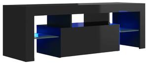 VidaXL TV ormarić s LED svjetlima visoki sjaj crni 120 x 35 x 40 cm