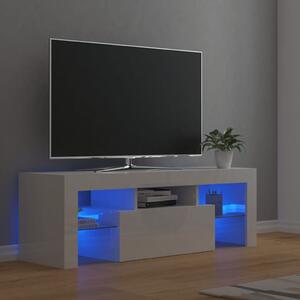 VidaXL TV ormarić s LED svjetlima visoki sjaj bijeli 120 x 35 x 40 cm