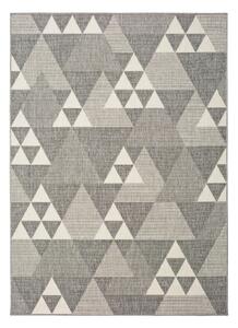 Sivi vanjski tepih Universal Clhoe Triangles, 80 x 150 cm