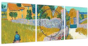 Slika - Vincent van Gogh, Farmhouse in Provence, reprodukcije (sa satom) (90x30 cm)