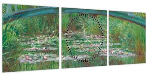 Slika - Claude Monet, The Japanese Footbridge, reprodukcije (sa satom) (90x30 cm)