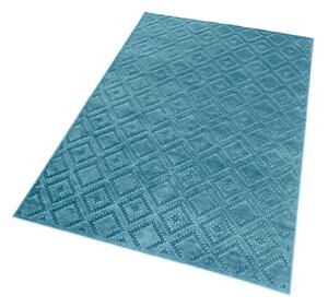 Plavi tepih od viskoze Mint Rugs Iris, 120 x 170 cm