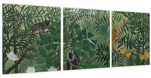 Slika - Henri Rousseau, Tropical Forest with Monkeys, reprodukcije (sa satom) (90x30 cm)