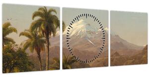 Slika - Frederic Edwin Church, Tamaca Palms, reprodukcije (sa satom) (90x30 cm)