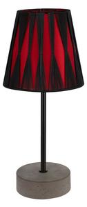 Mila stolna lampa E14 grlo, 1 žarulja, 25W sivo-crno-crveno