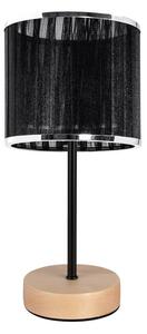 Mila stolna lampa E27 grlo, 1 žarulja, 25W breza-crna