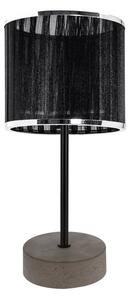 Mila stolna lampa E14 grlo, 1 žarulja, 25W sivo-crna