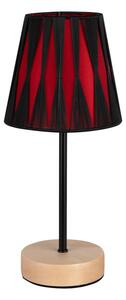 Mila stolna lampa E14 grlo, 1 žarulja, 25W breza-crno-crvena