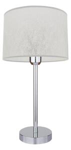 Prata stolna lampa E27 grlo, 1 žarulja, 40W krom-srebrna-prozirna