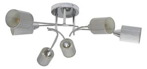 Ripoli stropna svjetiljka E14 grlo, 6 žarulja, 9W srebro-krom