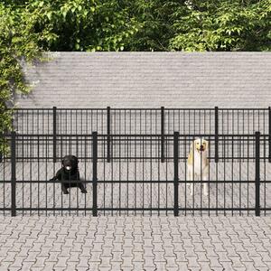 VidaXL Vanjski kavez za pse čelični 18,82 m²