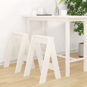 VidaXL Stolci 2 kom bijeli 40x40x60 cm od masivne borovine