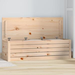 VidaXL Kutija za pohranu 109x36,5x33 cm od masivne borovine