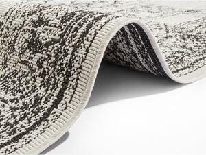Crno-krem vanjski tepih NORTHRUGS Borbon, 80 x 150 cm