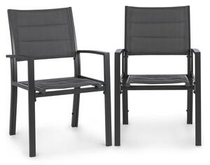 Blumfeldt Torremolinos, vrtne stolice, 2 komada, aluminij, comfortmesh, tamnosiva