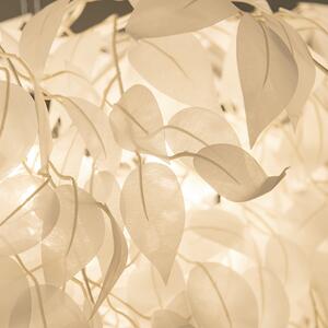 Romantična viseća svjetiljka bijela s lišćem - Feder