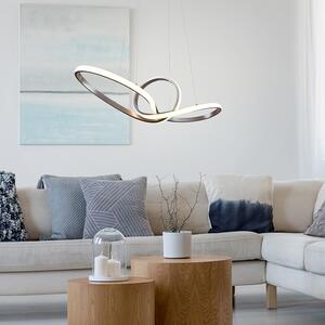Dizajnerska viseća svjetiljka od čelika uključujući LED s 3-stupanjskim prigušivanjem - Levi
