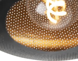 Orijentalna stropna svjetiljka crna sa zlatom 40 cm - Sjaj