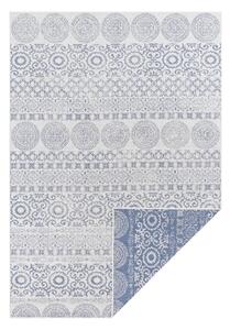 Plavo-bijeli vanjski tepih Ragami krug, 120 x 170 cm