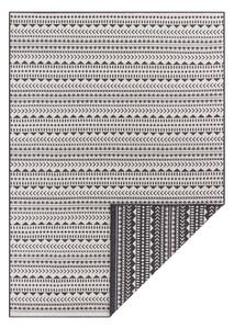 Crno-bijeli vanjski tepih Ragami Kahira, 80 x 150 cm