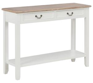 VidaXL Konzolni stol bijeli 110 x 35 x 80 cm drveni