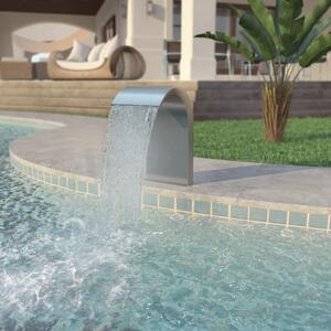 VidaXL Fontana za bazen od nehrđajućeg čelika 45 x 30 x 65 cm srebrna