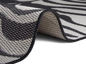Crno-sivi vanjski tepih Ragami Safari, 160 x 230 cm