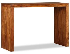 VidaXL Konzolni stol masivno drvo s premazom boje meda 110x40x76 cm