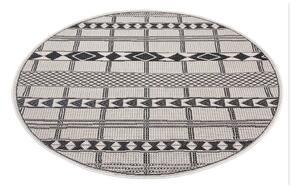 Crno-sivi vanjski tepih Ragami Madrid, Ø 160 cm