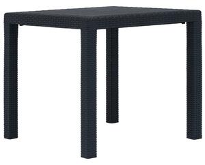 VidaXL Vrtni stol antracit 79 x 79 x 72 cm plastika s izgledom ratana