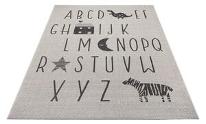 Krem dječji tepih Ragami Letters, 80 x 150 cm
