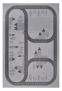 Sivi dječji tepih Ragami Roads, 120 x 170 cm